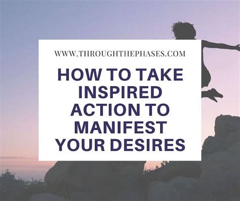 Taking Inspired Action: The Vital Element for Manifestation