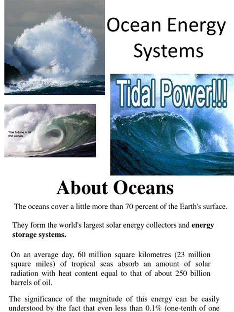 Tapping into the Power of Tides: Harnessing the Energy of the Ocean's Motion