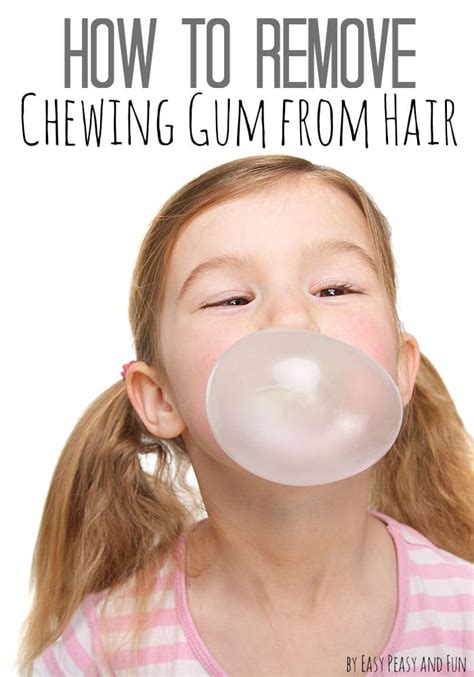 Teachable Moments: Assisting Kids with Removing Chewing Gum from Their Hair