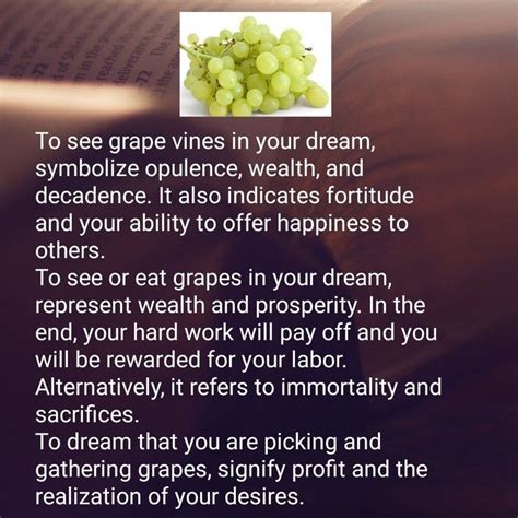 The Connection Between Grapes and Abundance in Dreams