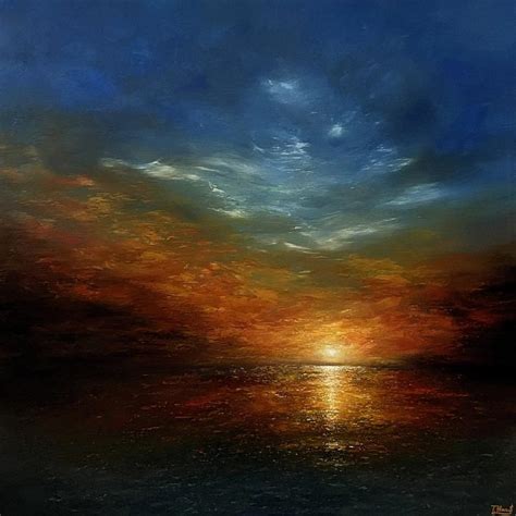 The Creative Process of Capturing the Timeless Beauty of a Sunset on Canvas