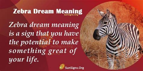 The Cultural Significance of Zebras and their Representation in Dreams