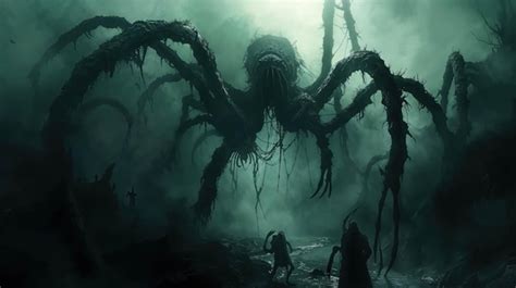 The Dark Realm of Nightmares: Unveiling the Significance Behind Ominous Eight-Legged Creatures