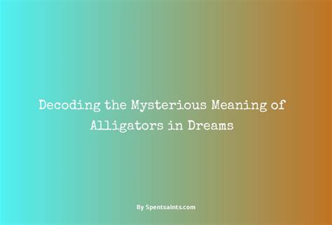 The Decoding of Alligator Aquatic Visions