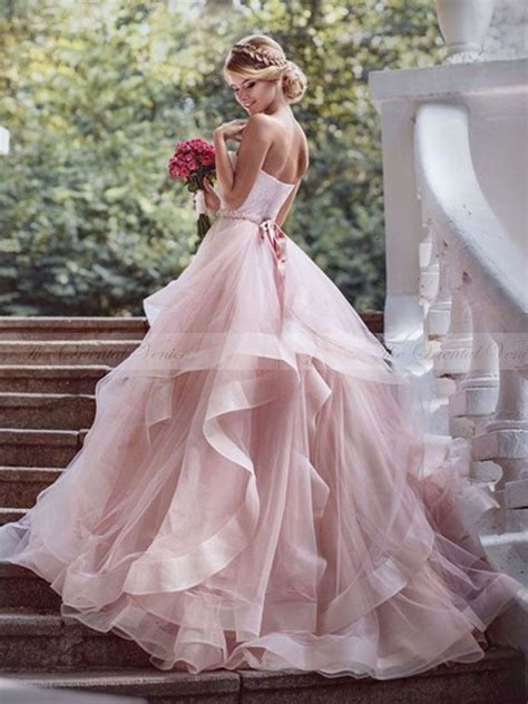 The Enchanting Charm of Pink Wedding Dresses: A Timeless Choice for Every Bride