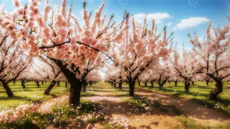 The Enchanting Splendor of Blossoming Cherry Orchards