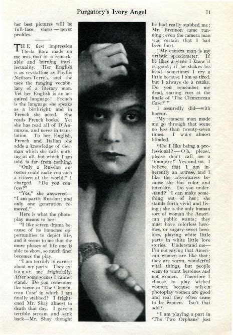 The Enigmatic Image of Theda Bara