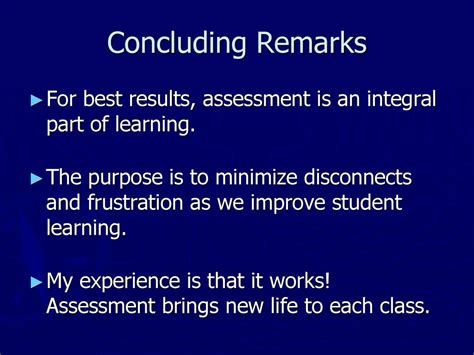 The Enigmatic Significance of Frustrating Missteps in Concluding Assessments