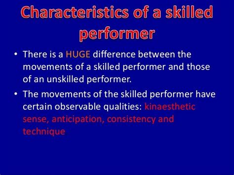 The Evolution of a Skilled Performer