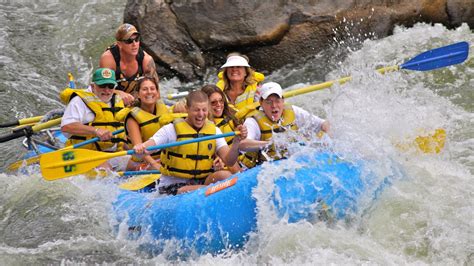 The Excitement of Navigating Rapids with a Canoe