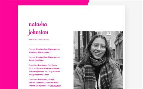 The Future Plans and Projects of Natasha Johnston