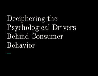 The Hidden Insights: Exploring the Psychology behind Deciphering our Peers' Subconscious