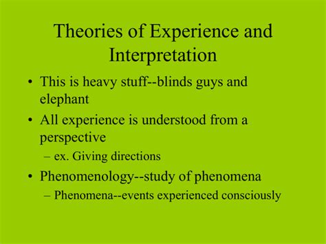 The Influence of Personal Experiences on the Interpretation of Dreams