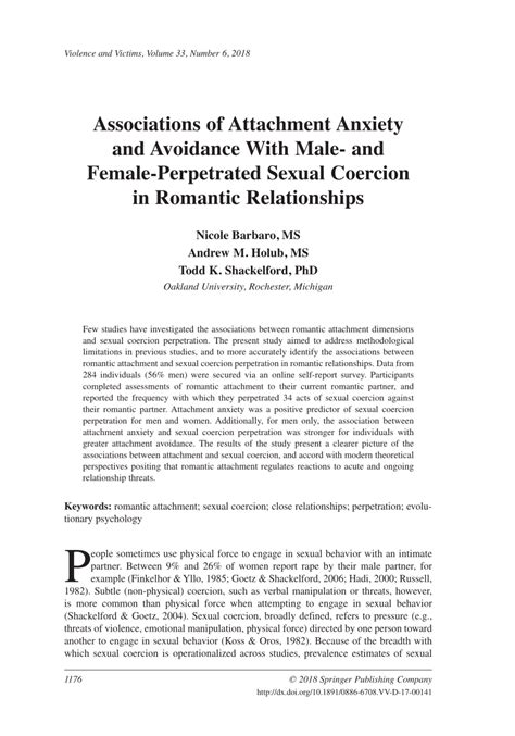 The Influence of Vivid Imagery Depicting Intimate Coercion within Romantic Bonds