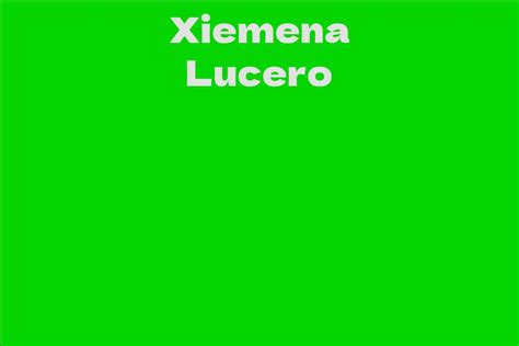 The Influence of Xiemena Lucero in the Entertainment Sphere