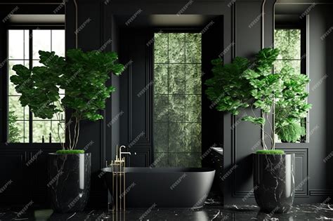 The Irresistible Charm of an Opulent Ebony Bathtub