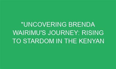 The Journey of Brenda Show to Stardom