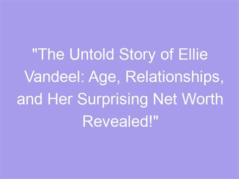 The Journey of Ellie Vandeel