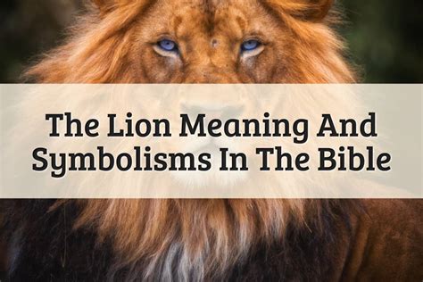 The Lion: Monarch of Jungian Symbolism