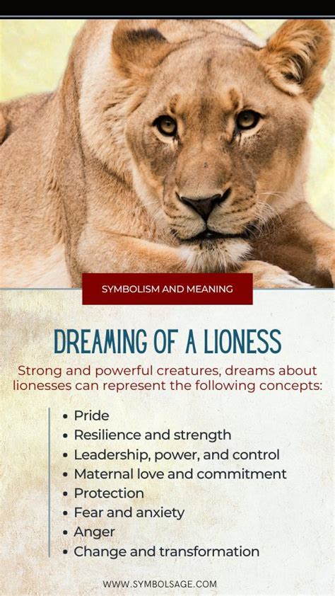 The Majestic Power of the Lioness in Dreams