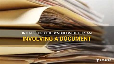 The Meaning behind Dreams Involving Misplacement of Essential Documents