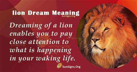 The Mystical Essence of the Lion in Dream Interpretation