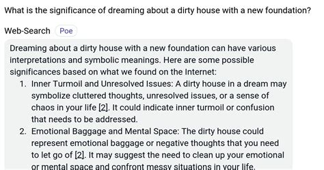 The Possible Psychological Significance of a Grimy Dwelling in Dreams