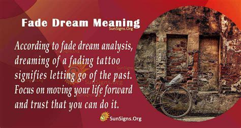 The Psychological Interpretation of Dreams About Tattoo Fading or Dissolving