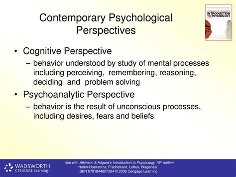 The Psychological Perspective: Unconscious Desires or Fears?