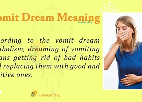 The Psychological Significance of Dreams Involving Vomiting