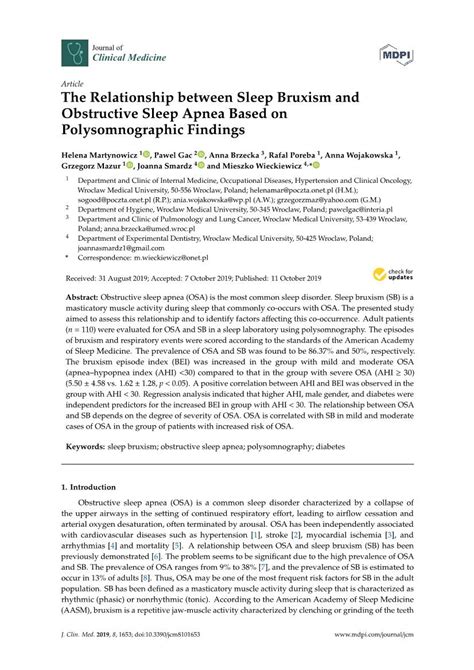 The Relationship Between Stress and Bruxism during Sleep