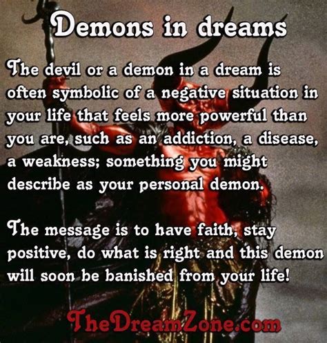 The Role of Demons in the Realm of Dream Psychology