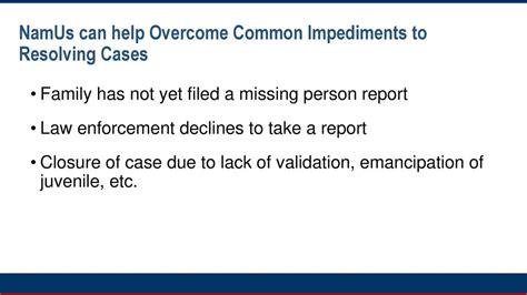 The Role of Law Enforcement in Resolving Cases of Missing Loved Ones