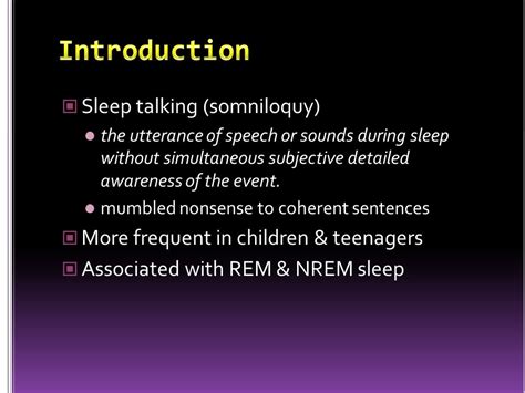 The Science of Somniloquy: Understanding the Role of Talking in Sleep-Related Theft