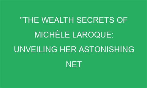 The Secrets Behind Janice Michele's Success and Prosperity