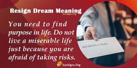 The Significance of Dreams: Exploring the Meaning of Resignation