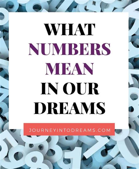 The Significance of Numbers in Interpreting Dreams