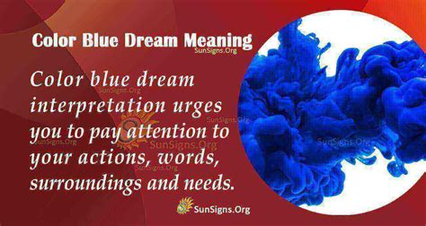 The Significance of the Color Blue in Dream Interpretation