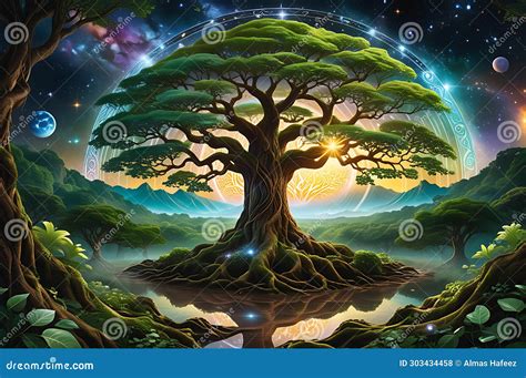 The Symbolic Importance of Arboreal Entities Descending from Celestial Realms