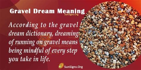 The Symbolic Interpretation of Walking on Gravel in Dreams