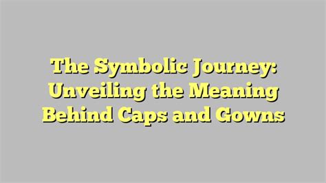 The Symbolic Journey of the Mysterious Cap