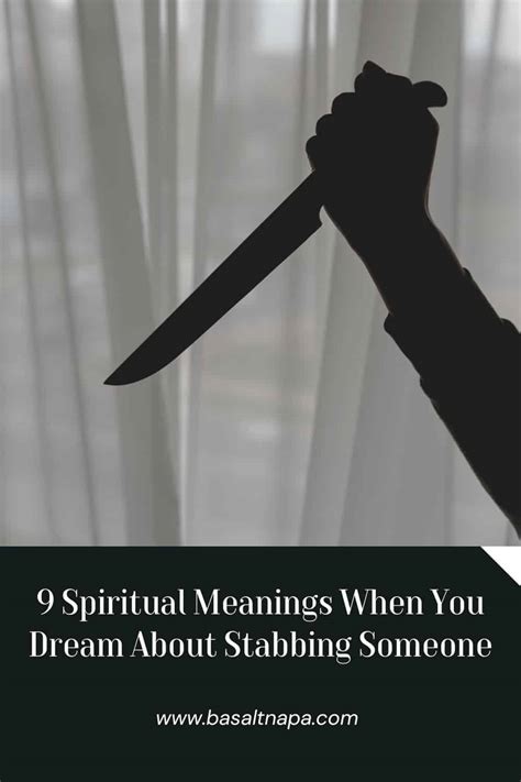 The Symbolic Meaning of Dreams Involving Cutting or Stabbing