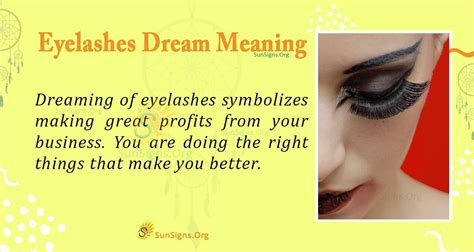 The Symbolic Meaning of Eyelashes in Dreams