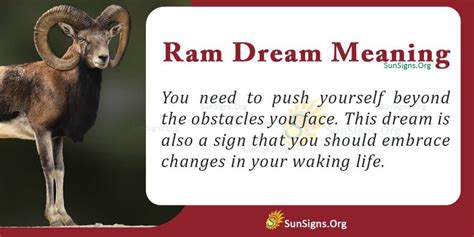 The Symbolic Representation of Ram in Dream Psychology