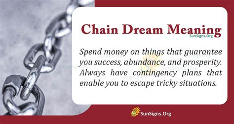 The Symbolic Significance of Extracting a Chain From Within Yourself in Dream Imagery