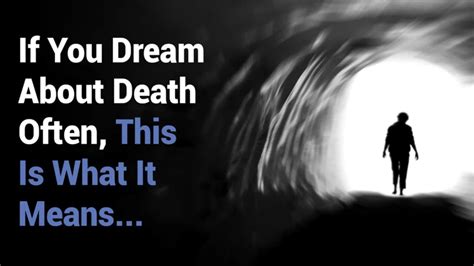 The Symbolic Significance of Perceiving Someone's Demise in Dreams