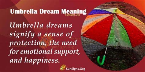 The Symbolic Significance of Umbrellas in Dreamscapes