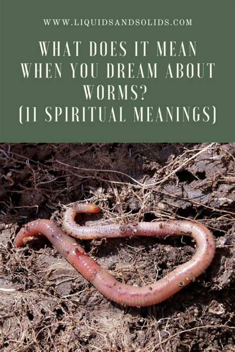 The Symbolism of Pale Tiny Worms in Dreamscapes