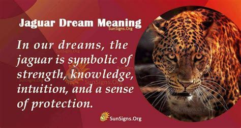 The Symbolism of a Jaguar in Dreams