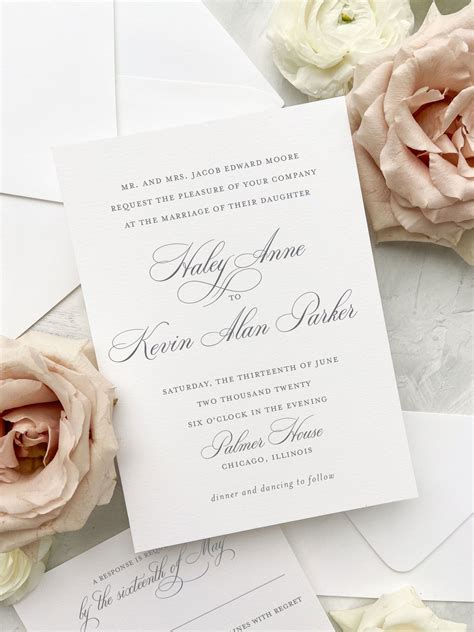 Timeless and Classic: Traditional Wedding Invitations with a Twist